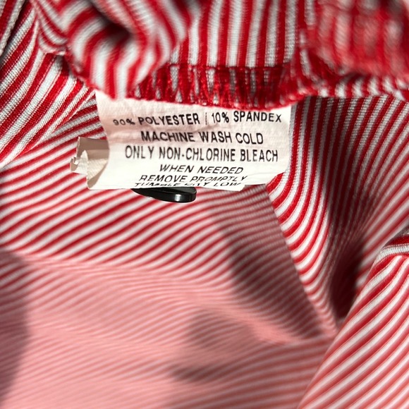 Greyson Golf Polo Shirt Red White Striped Leaf‎ Logo Casual Mens 2XL - Picture 3 of 10
